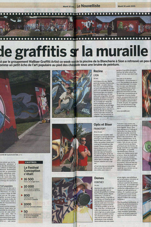 Le Nouvelliste – festival conception full