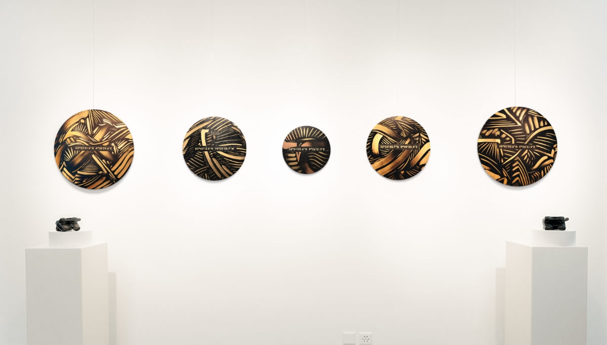 Black Hole series, Lines of Soul, installation, Cologny exhibition, 2025