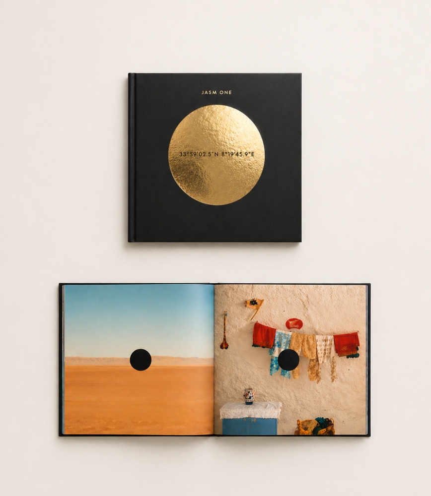 Lines of Soul, Black Holes, livre d'artiste, Jasm One, coordonnées GPS Sahara Tunisie