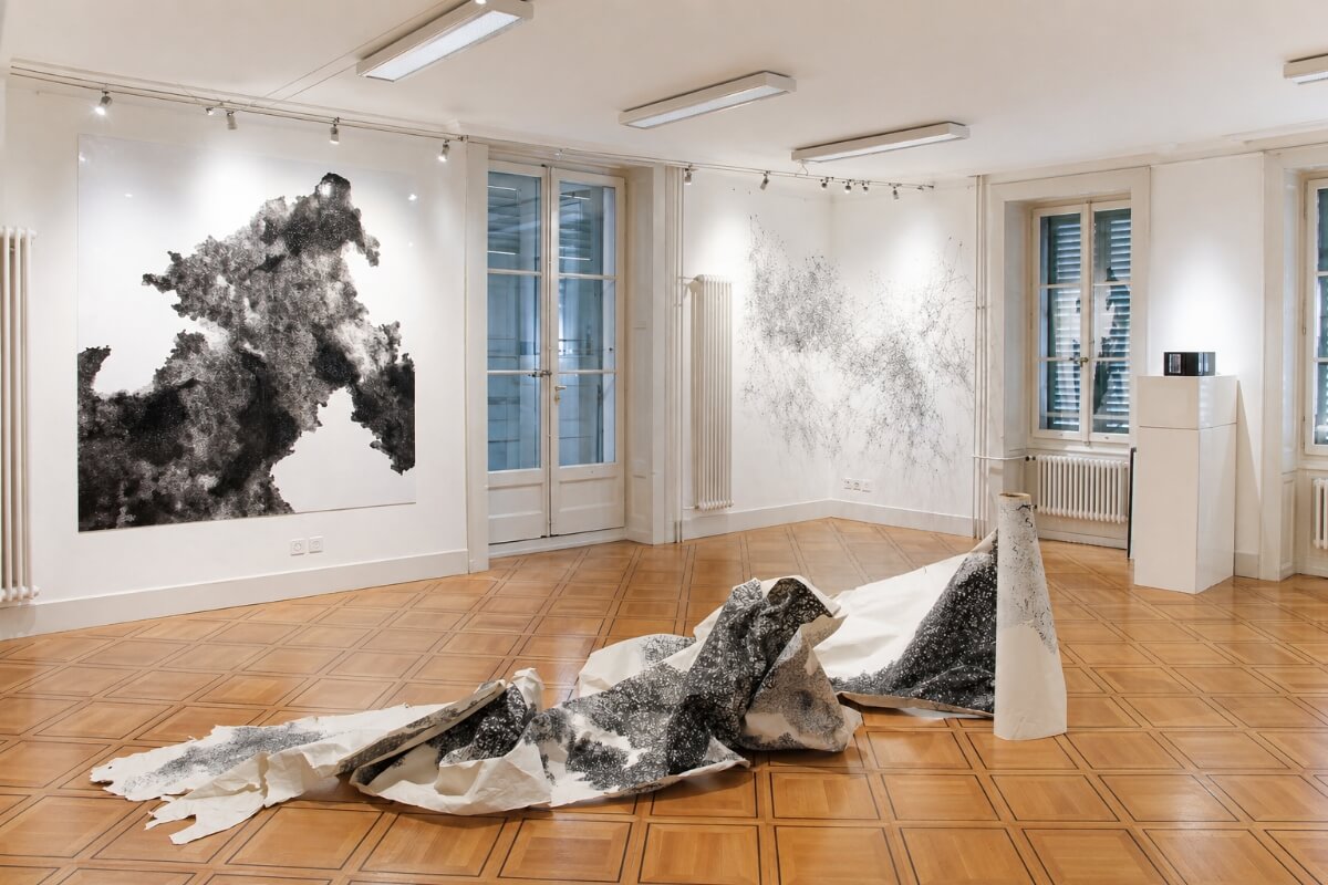 The Line, Jasm One, vue d'exposition, Cologny, Genève, 2017