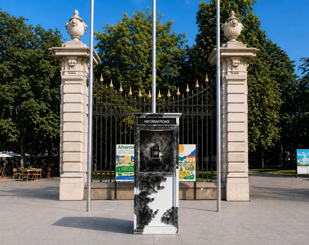 The Line, Jasm One, installation dans l'espace public, Genève, Suisse, 2017